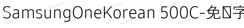 SamsungOneKorean 500C字体转换
